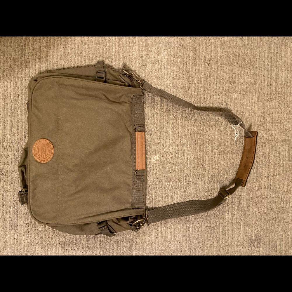 Eddie Bauer canvas messenger bag